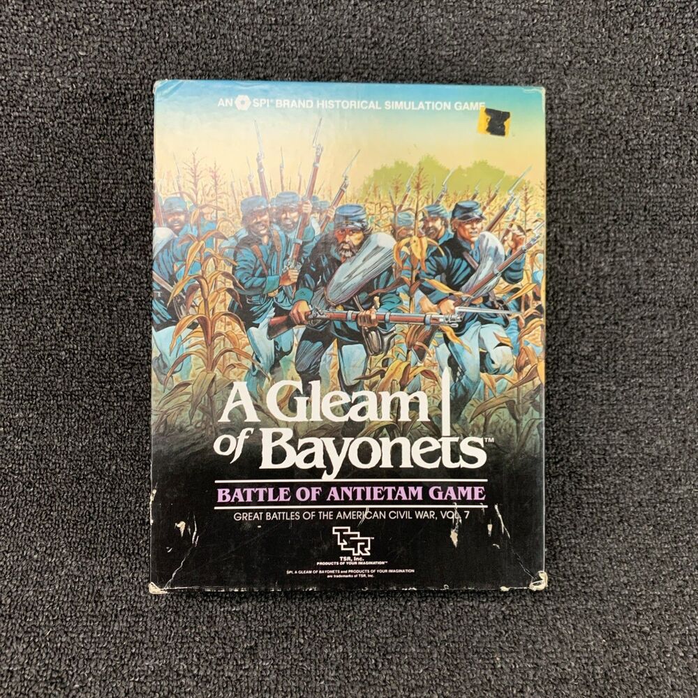 TSR SPI : A Gleam of Bayonets - Battle of Antietam Game - GBACW #7 (UNPUNCHED)